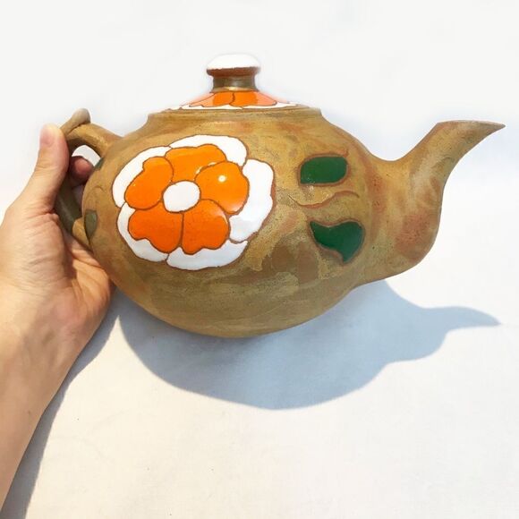 Artisan Ceramic Handmade Teapot - Picture 2 of 11